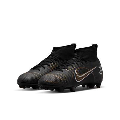 Nike Mercurial Superfly 8 Pro FG Youth Black/Met Gold/Sil