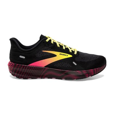 Men's Brooks Launch 9 BLACK/PINK/YELLOW