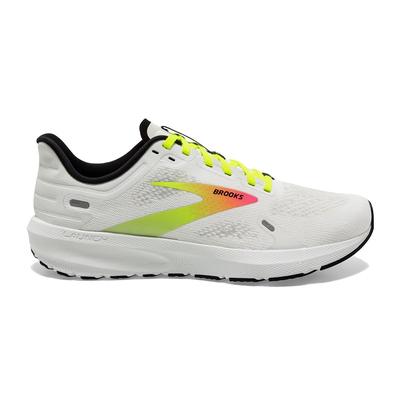 Men's Brooks Launch 9 WHITE/PINK/NIGHTLIFE