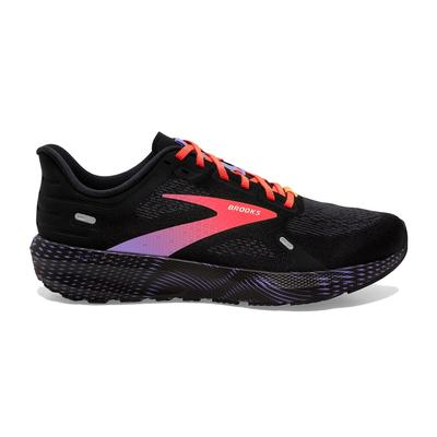 Women's Brooks Launch 9 BLACK/CORAL/PURPLE