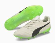 Puma King Platinum 21 VGN FG: Ivory Glow/Green