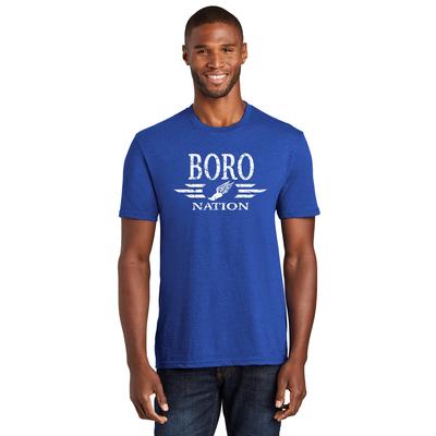 Men's Boro Nation Fan Favorite Blend Tee TRUE_ROYAL_HTR/WHITE