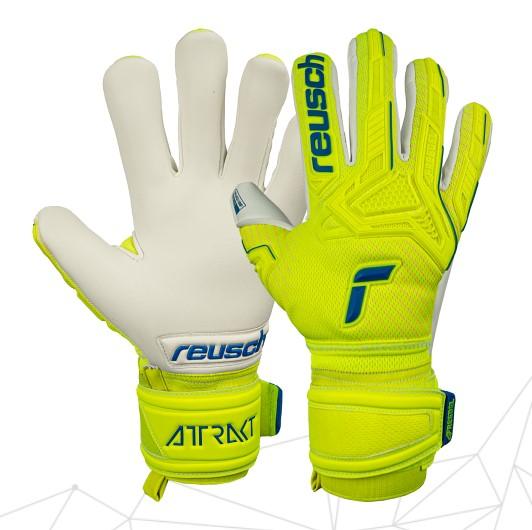  Reusch Attrakt Freegel Gold Finger Support Goalkeeper Glove