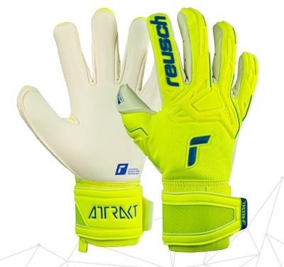 Reusch Attrakt Freegel Gold X GK Glove Neon Yellow/Royal