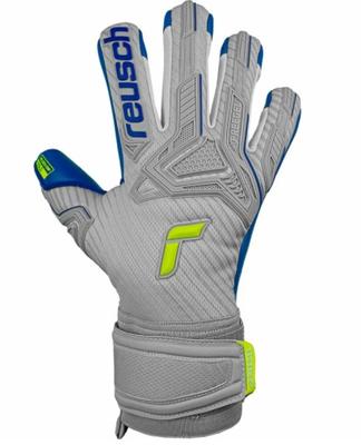 Reusch Attrakt FreeGel Gold Goalkeeper Glove GREY/BLUE/YELLOW