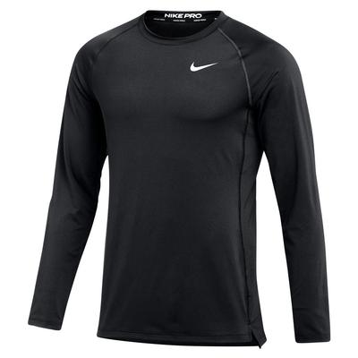 Men's Nike Pro Long-Sleeve Top BLACK/WHITE