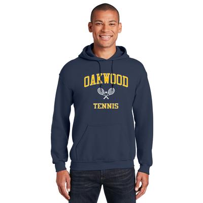 Mens' Oakwood Tennis Heavy Blend Hoodie NAVY/GOLD/WHITE