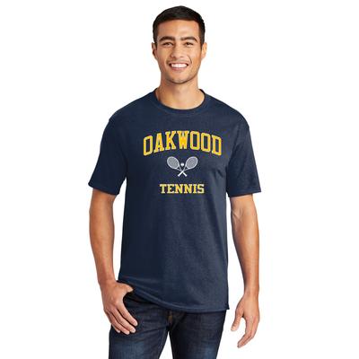 Men's Oakwood Tennis Cotton Blend Short-Sleeve Tee NAVY/GOLD/WHITE
