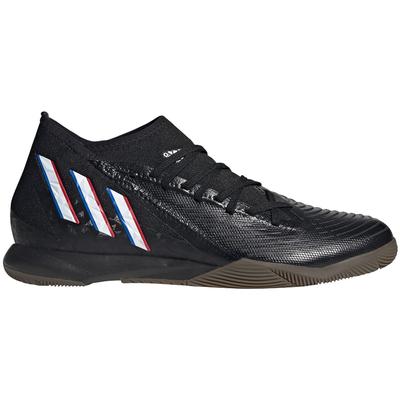 adidas Predator Edge.3 Indoor Soccer Shoe BLACK/WHITE/RED
