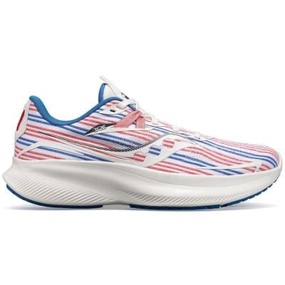 Women's Saucony Ride 15 WHITE/BLUE/RED