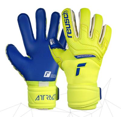 Reusch Kids Goalkeeper Ceptor Gloves Ocean Blue/Saftey Yellow  3572871 
