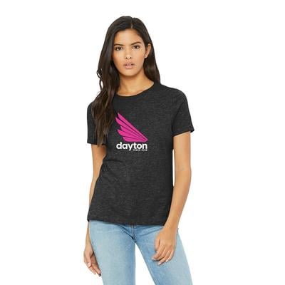 Women's DTC Relaxed Tri-Blend Short-Sleeve Tee CHARCOAL/PINK/WHITE