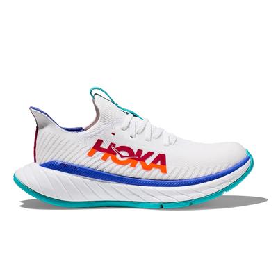 Women's Hoka Carbon X 3 WHITE/FLAME