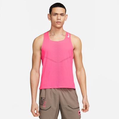 Men's Nike Dri-FIT ADV AeroSwift Racing Singlet HYPER_PINK/WHITE