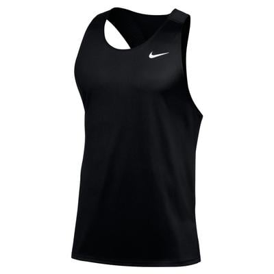 Men's Nike Running Singlet BLACK/WHITE