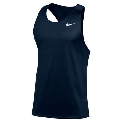 Men's Nike Running Singlet NAVY/WHITE