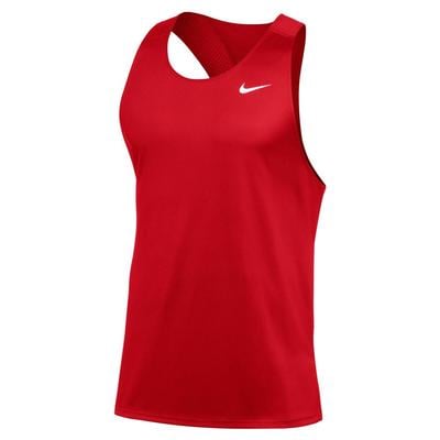 Men's Nike Running Singlet SCARLET/WHITE