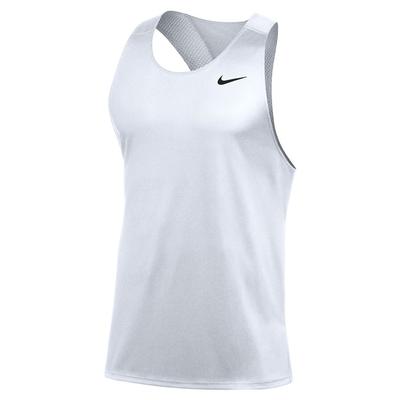 Men's Nike Running Singlet WHITE/BLACK