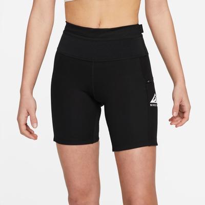 Women's Nike Dri-FIT Epic Luxe Trail Running Tight Shorts BLACK/BLACK/WHITE