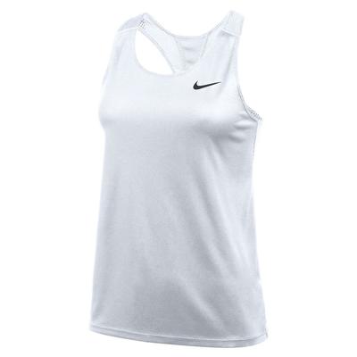 Women's Nike Running Singlet WHITE/BLACK