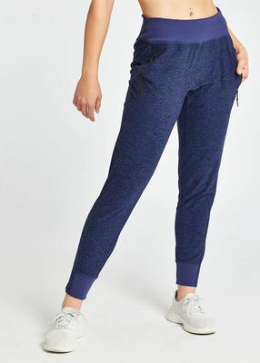 Women's Oiselle Lux V-Formation Track Pants GROUNDED/INK_BLUE