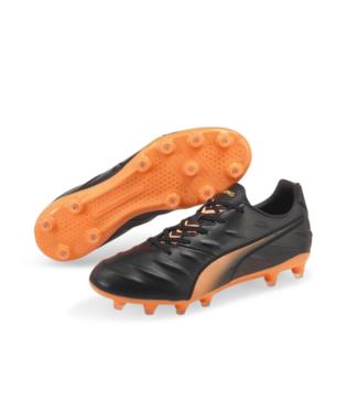 Puma King Pro 21 FG Black/Neon Citrus