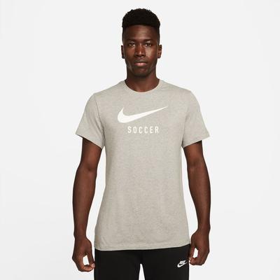 Nike Swoosh Soccer T-Shirt Dark Grey Heather