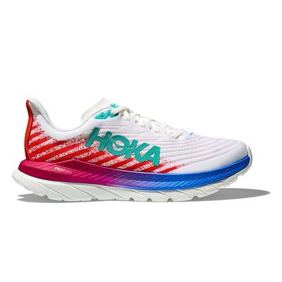 Men's Hoka Mach 5 WHITE/FLAME