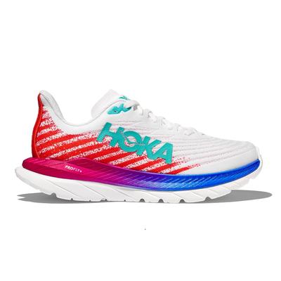 Women's Hoka Mach 5 WHITE/FLAME