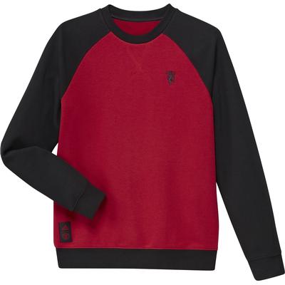 adidas Manchester United Crew Sweatshirt Youth Real Red/Black