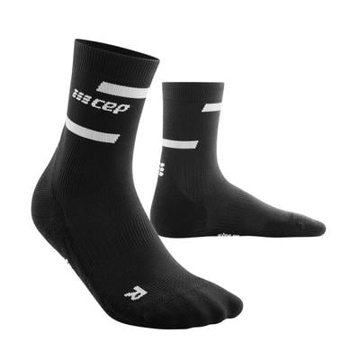 Men's CEP Run Compression Mid Cut Socks 4.0 BLACK