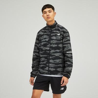Men's New Balance Reflective Accelerate Jacket BLACK_MULTI_HEATHER
