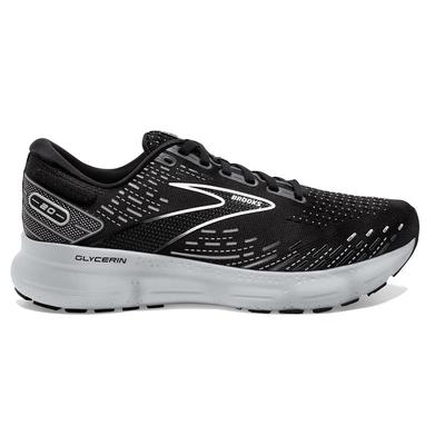 Men's Brooks Glycerin 20 BLACK/WHITE/ALLOY