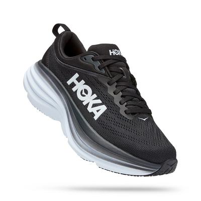 Women's Hoka Bondi 8 BLACK/WHITE