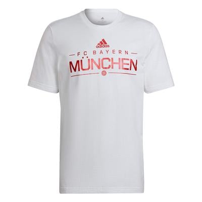 adidas FC Bayern Munich Graphic Tee WHITE