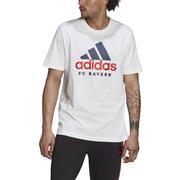 adidas FC Bayern DNA Graphic Tee: White
