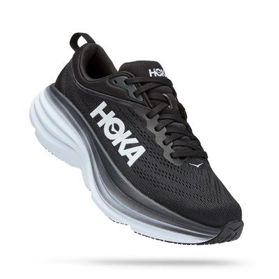 Women's Hoka Bondi 8 (Wide) BLACK/WHITE