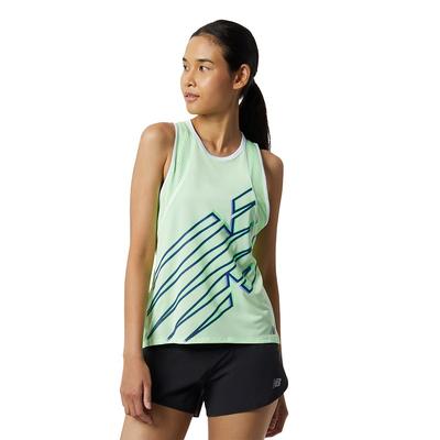 Women's New Balance Printed Fast Flight Tank VIBRANT_SPRING_GLO