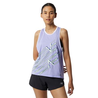 Women's New Balance Printed Fast Flight Tank VIBRANT_VIOLET