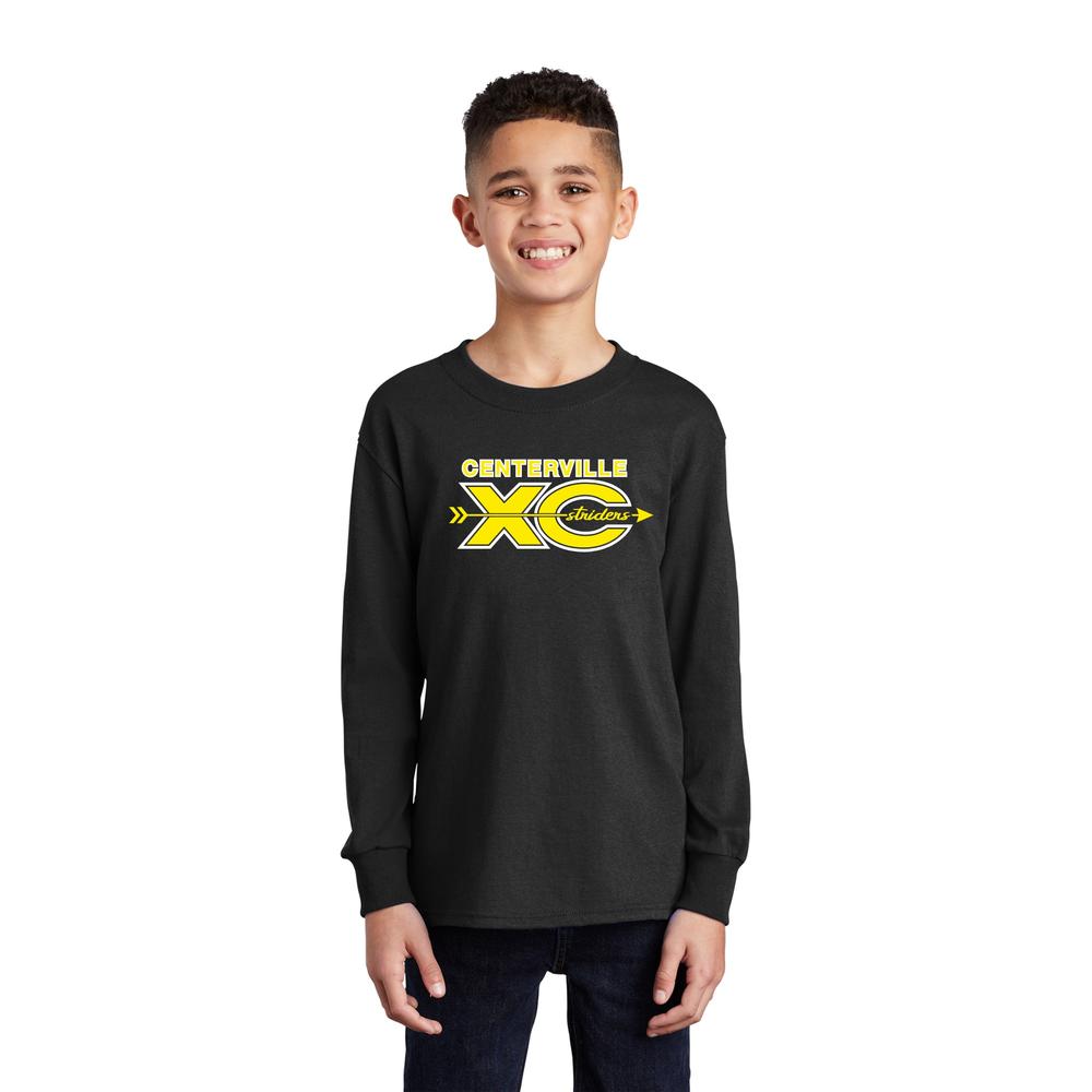  Youth Centerville Striders Core Cotton Long- Sleeve