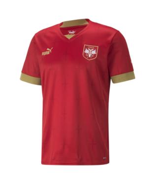Puma Serbia Home Jersey World Cup 2022 Chili Pepper/Gold