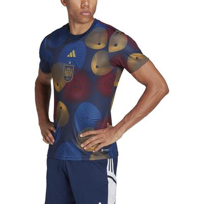 adidas Spain Pre-Match Jersey World Cup 2022 Navy/Red/Gold