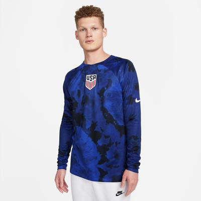 Nike USA Away LS Jersey World Cup 2022 Bright Blue/White