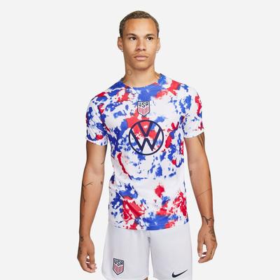 Nike U.S. Pre-match Soccer Top White/Loyal Blue