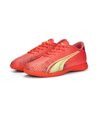 Puma Ultra Play IT Youth Indoor Soccer Shoe Coral/Fizzy/Black