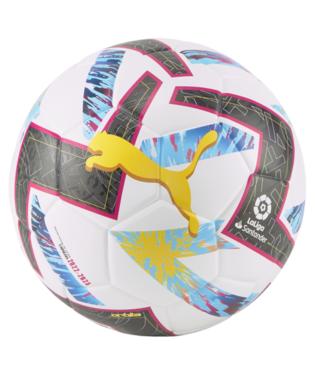 Puma Orbita La Liga 1 FIFA Soccer Ball White/Beetroot/Blue
