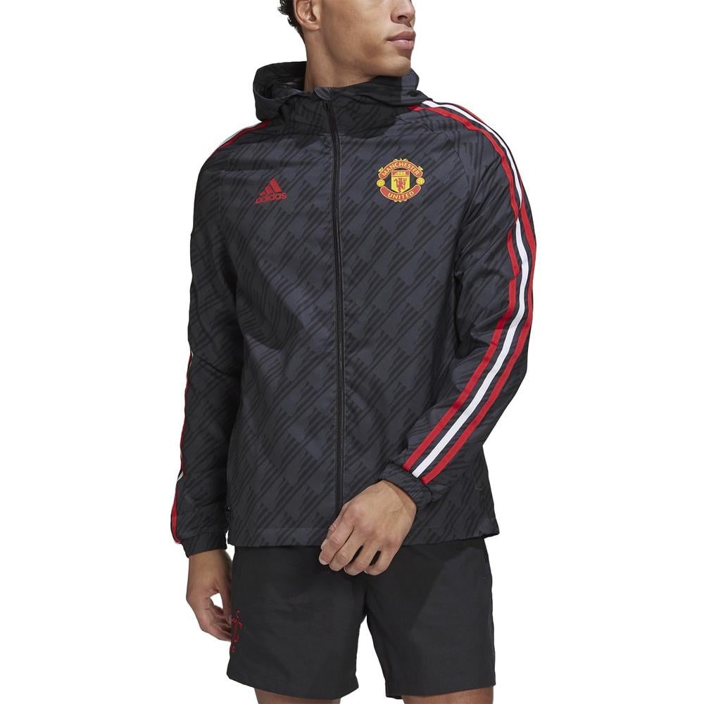 Adidas Manchester United Icon Jacket - Red/Black - Size S