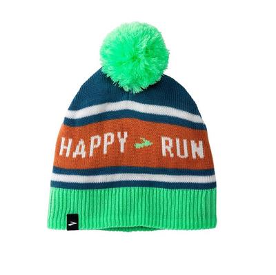 Brooks Heritage Pom Beanie RUNHAPPY_DK_OCEAN