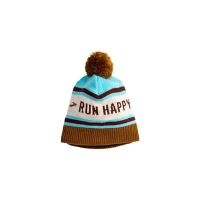 Brooks Heritage Pom Beanie RUNHAPPY_VIVID_TEAL