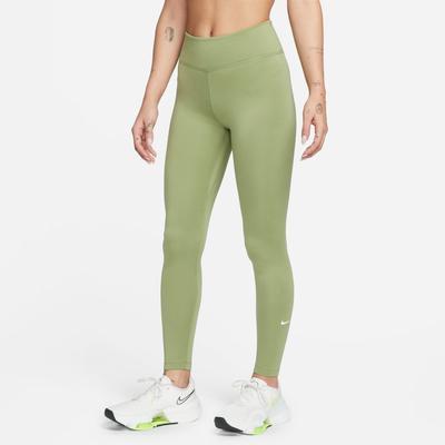 Women's Nike Therma-FIT One Mid-Rise Leggings ALLIGATOR/WHITE